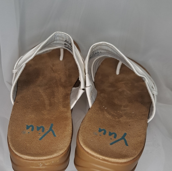 sandals 👡 Yuu for women white color size 9M - Picture 7 of 10